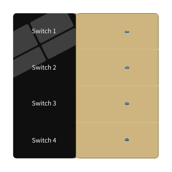 dhON-gold-4-gang-MAIN dhON Smart Wall Switch with LED Display